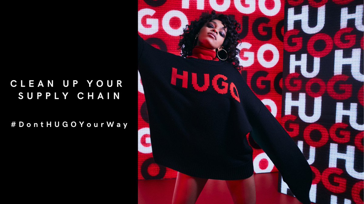 KateGC6's tweet photo. Exactly @HUGOBOSS - I choose what I want to wear and pieces made by forced labor aren’t part of it #DontHUGOYourWay #HUGOYourWay #enduyghurforcedlabour @GriederDaniel @HUGOBOSS @AndreasStreubig @forcdlabourfash https://t.co/O5VQq38NEv