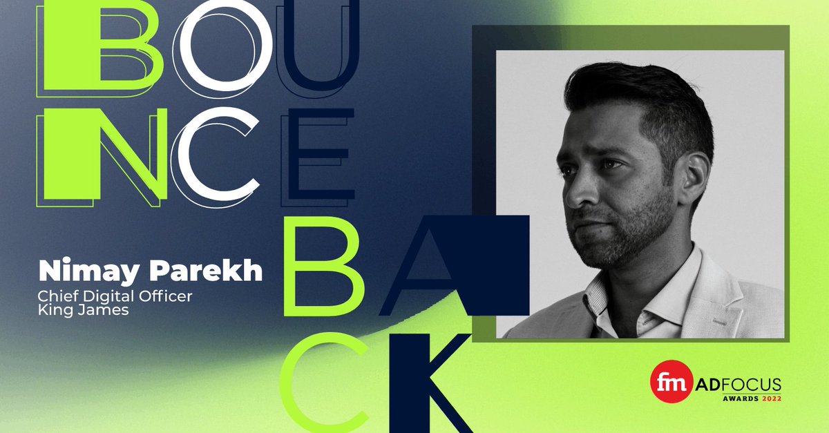 We’re proud to have Chief Digital Officer, King James, Nimay Parekh on the Jury of the AdFocus 2022 Awards. It’s time for the Bounce Back. Don’t miss the event on the 30th of November.
#AdFocus2022 #BounceBackFM #FinancialMail <a href="/NimayParekh/">Nimay Parekh</a> @KJGroupSA