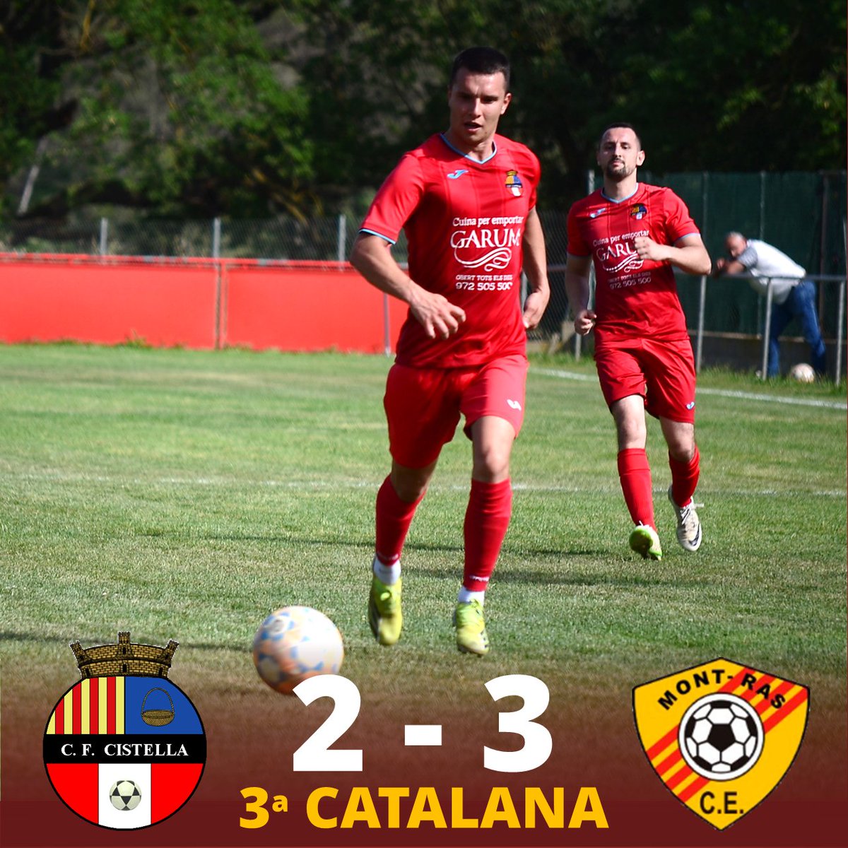 CISTELLA 2 - 3 MONT-RAS
Derrota a casa en un inici de lliga on tenim moltes coses a millorar, especialment els moments de desconcentració que facilita massa les coses al rivals. 1a part força igualada, amb ocasions per tots equips que no van ser materialitzades. La 2a part...