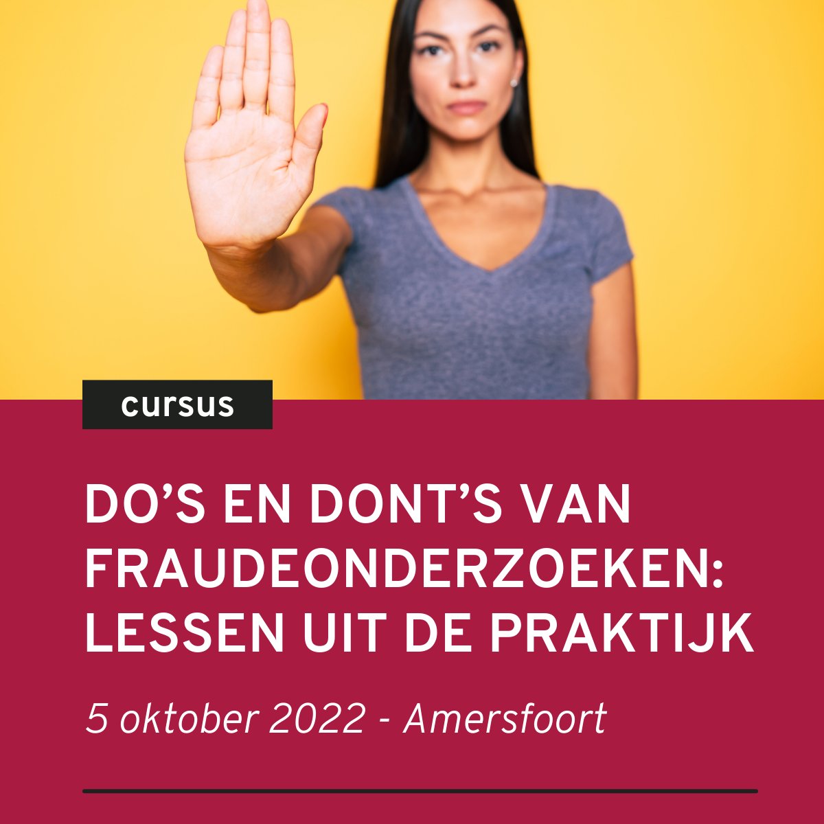 Een nieuwe en onmisbare cursus op het gebied van fraudeonderzoeken waarin u alle do’s en dont’s leert van topdocenten. kerckebosch.nl/financiele-fra…