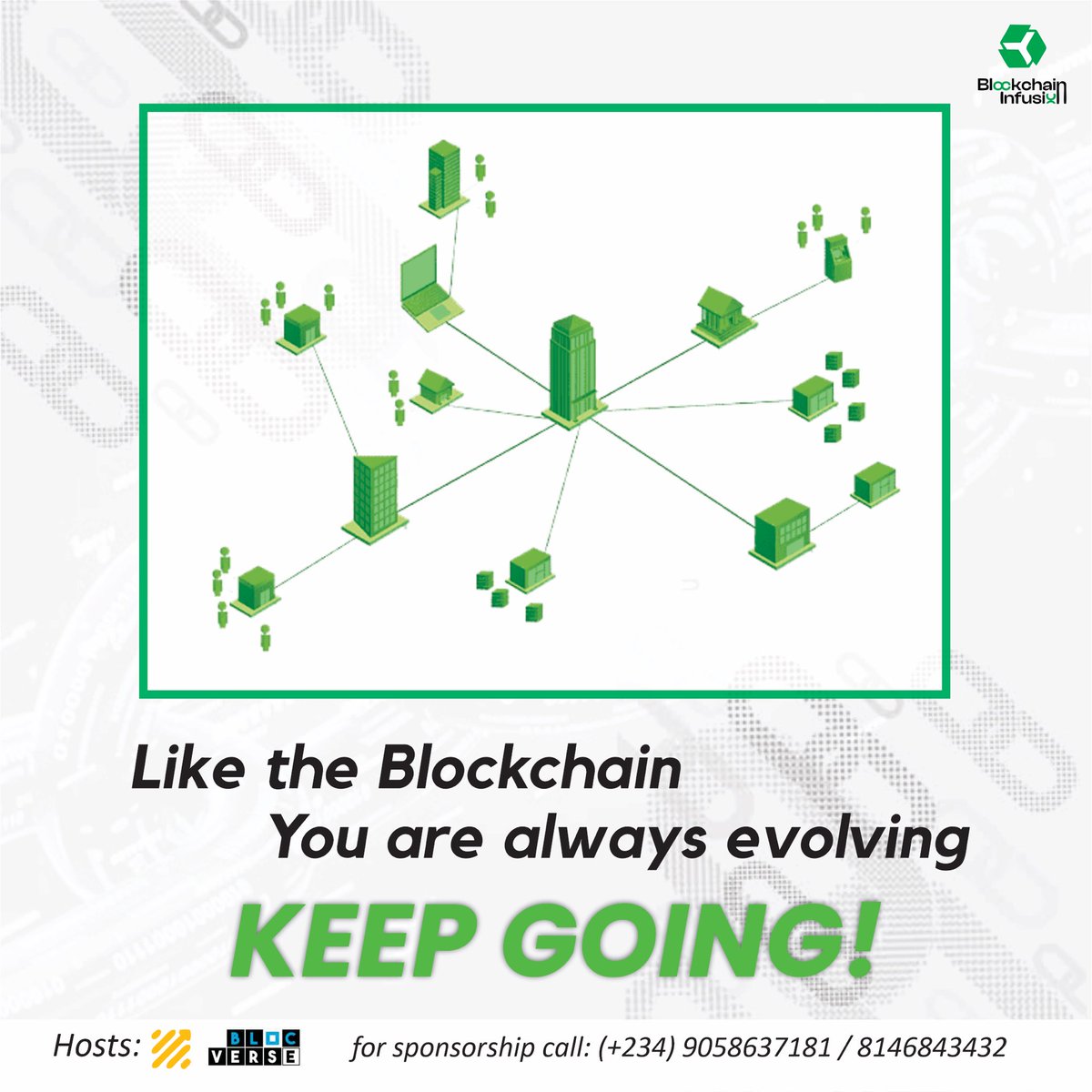 BchainInfusion's tweet photo. Keep moving at your own pace. As hard it might be, don't stop!
#Newweek
#MondayMotivation
#Blockchain
#BlockchainImpact
#BlockchainInfusion
#Blockchaineducation https://t.co/VB7QlIv3KA
