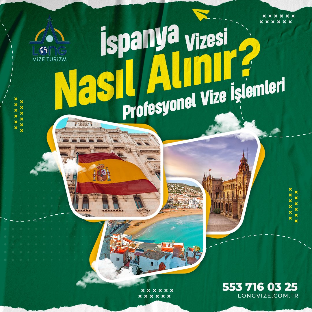 İspanya vizesi hakkında bütün detaylar burada!

🔗 bit.ly/3xSiF7I

Profesyonel ekibimiz tüm vize işlemleriniz için sizleri bekliyor. Sadece Bir Tık Uzağınızda..

Bize ulaşmak isterseniz

📱 0312 426 03 25
📱 0553 716 03 25
📧 info@longvize.com.tr

#vize #vizeişlemleri