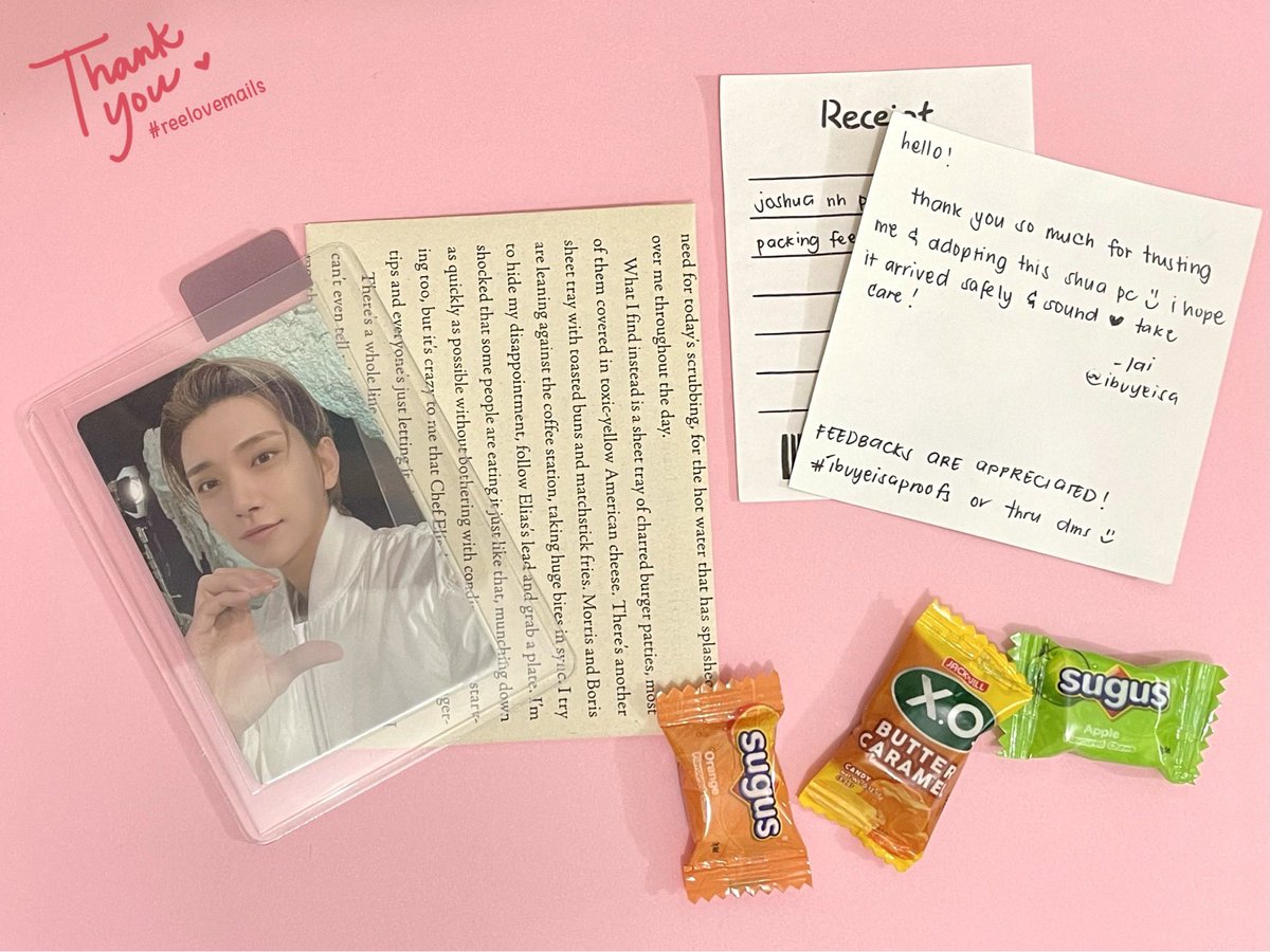 _reeselling's tweet photo. 💌: #reelovemails 

Thank you so much @ibuyeisa for the vv fast transaction! Super secured ng packaging + andami pang freebies di ko lang napicturan kasi nakain ko na agad 🤭 worth it ang budol #ibuyeisaproofs https://t.co/Lofjo9uMDM
