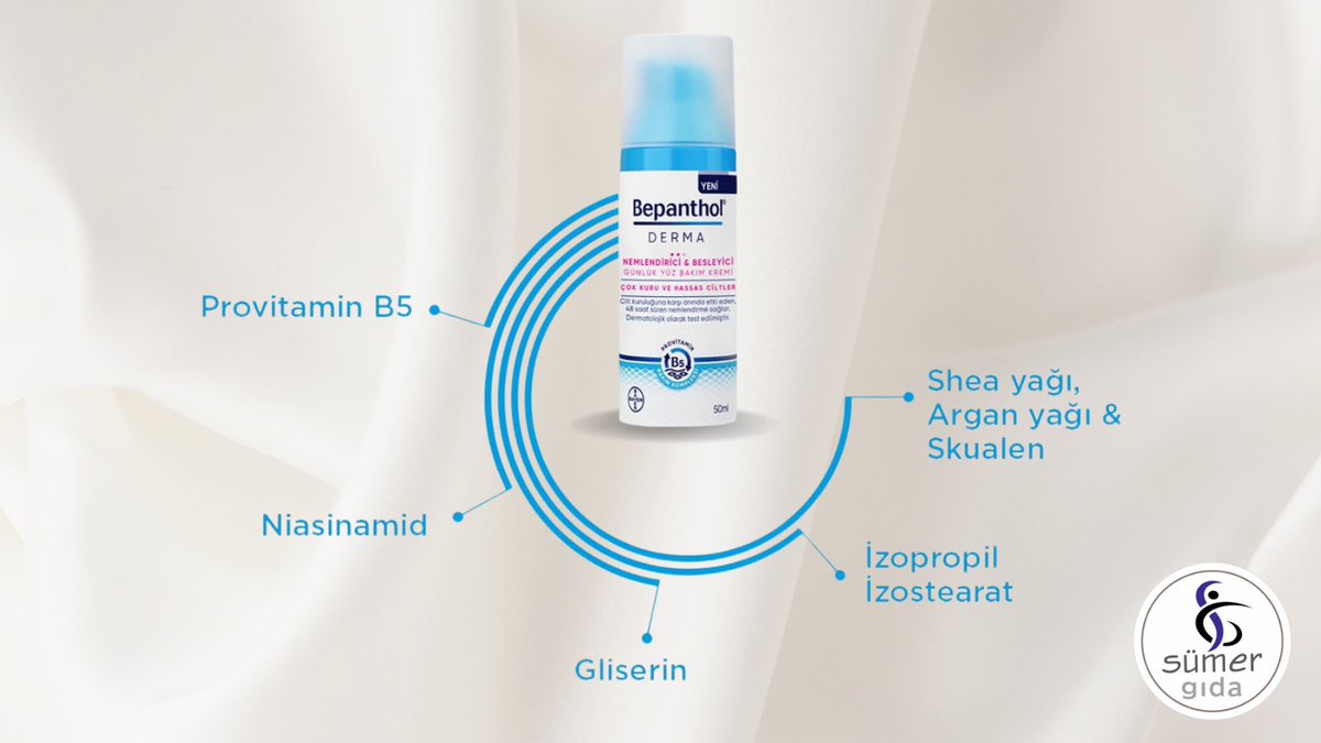 Sonbaharın yüzünü gösterdiği bu günlerde Bepanthol® Derma Nemlendirici ve Besleyici Yüz Bakım Kremi, pürüzsüz ve sağlıklı görünümlü cilde sahip olmanız için nem bakımından zengin ve cildi destekleyen formülüyle cilt kuruluğunuzu 48 saate kadar rahatlatın.
#sümergıda  #bepanthol
