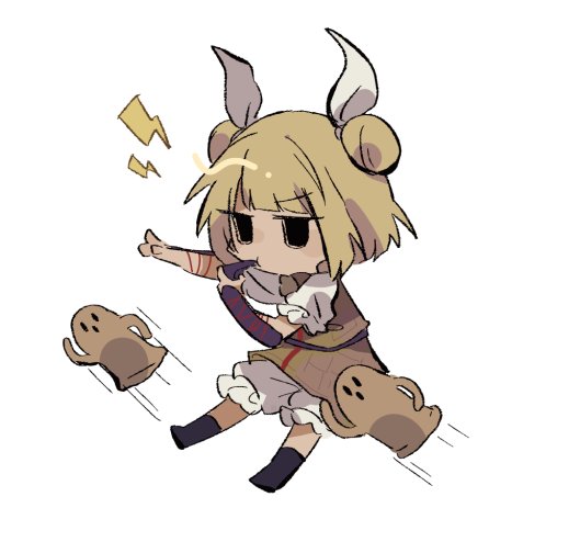 Bye bye testicles the haniwas have locked on