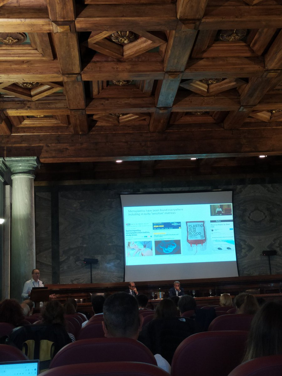 VincenzoDonnaru's tweet photo. KO of the #Micromed conference in Naples with professor Jes Vollertsen on the struggling of #microplastics quantification https://t.co/AJ1i7mv7Ss