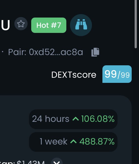 Just broken ALL TIME HIGH AGAIN. Road to 1 BILLION 🔥🔥🔥 Trending on dextools. TOP GAINERS IN Coinmarketcap and Coingecko.
Stakers receiving passive income 🚀