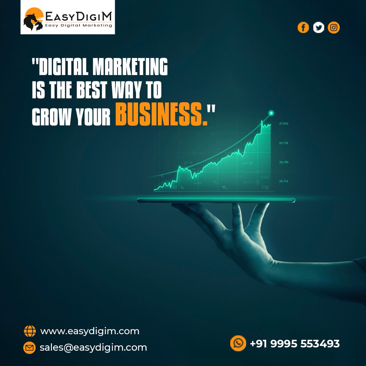 EasyDigiM's tweet image. Easydigim will fulfill all your online business needs and help you grow more.

Click here to read how we can help you! 👇
Enquire: sales@easydigim.com
Website: easydigim.com

#easydigitalmarketing #digitalmarketingservices #searchengineoptimization #socialmediamarketing