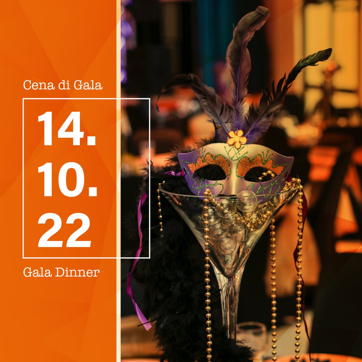 theIEDTA's tweet photo. 14th October: after the event live our exclusive Iedta 2022 Gala Dinner.
Celebration and sociability.

Book your reservation until 30th September.
Link: https://t.co/iv6gwMQkaW https://t.co/XUbfoKalnl