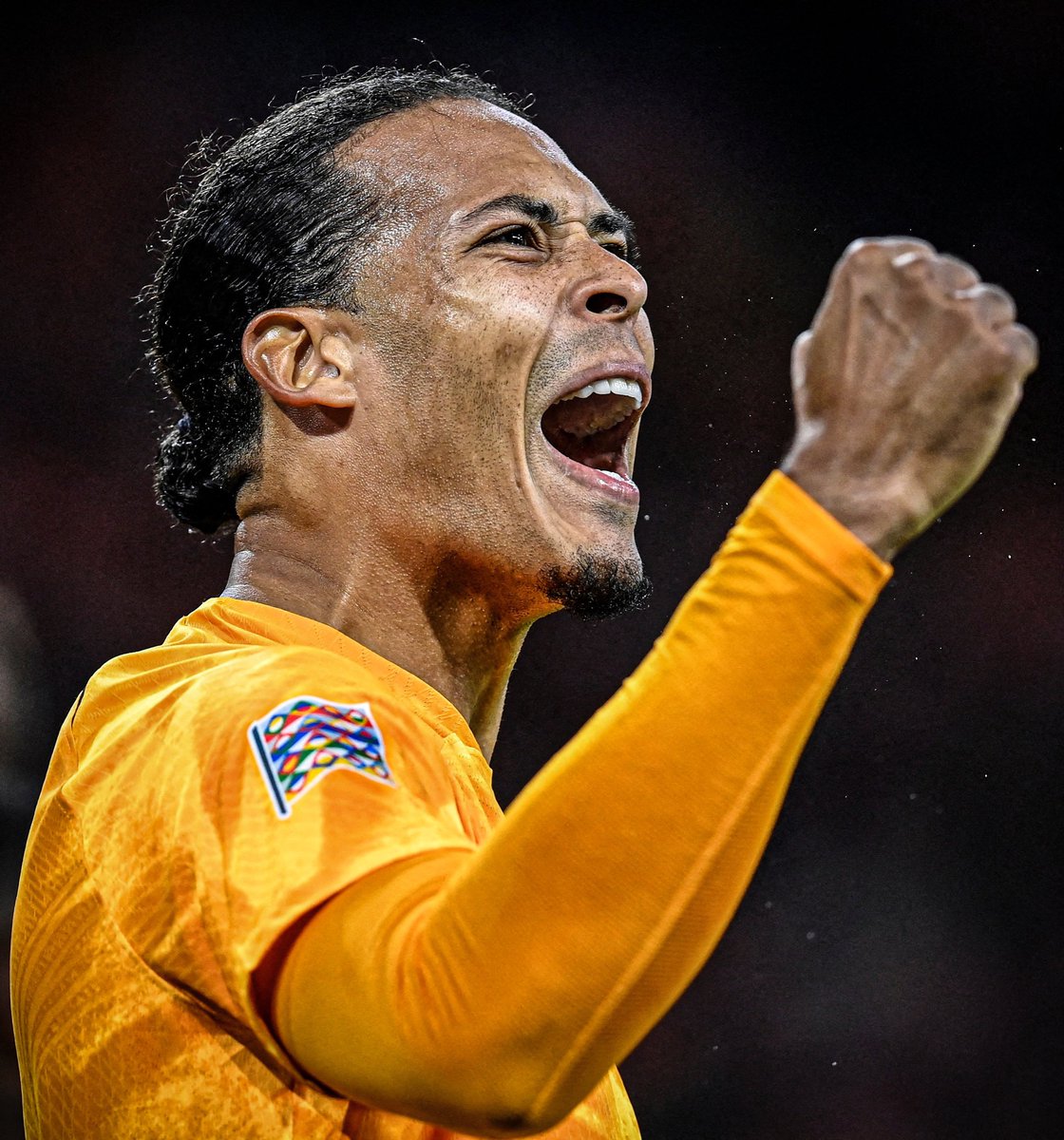 AnfieldWatch's tweet photo. 🚨 NEW: Last night Virgil van Dijk scored the winning goal as the Netherlands secured their place in next summer's UEFA Nations League finals. #lfc [lfc] https://t.co/hkDWkheOCG