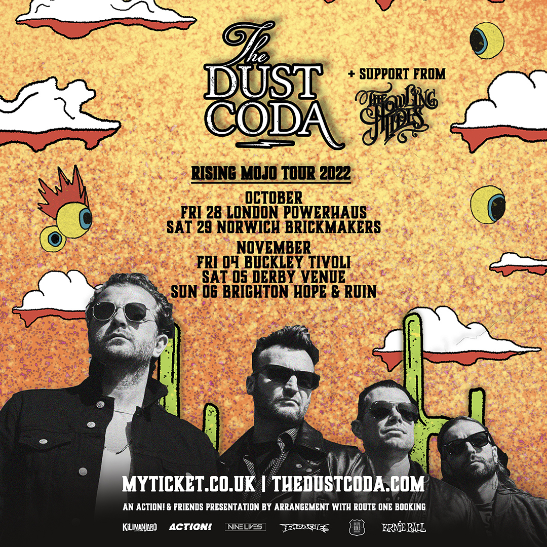Sleek yet hard-hitting rock'n'roll rooted in blues soul, <a href="/TheDustCoda/">The Dust Coda</a> clutch the echoes of rock'n'roll's most beloved household names

catch the band in Derby this November

🎟 > bit.ly/3NLHhVn