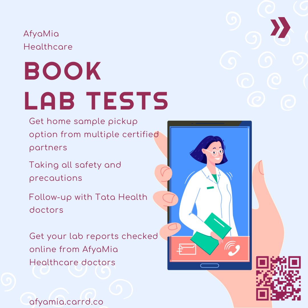 afyamia's tweet photo. You can book any lab test this week from the comfort of your home via https://t.co/Ycnth5REfw or call 020 2183515 or https://t.co/NgxG3zQ9Lt
#AfyaMia #LaboratoryTests #HomeLabTests #DoctorsConsultation #HealthcareKenya #Affordable #Healthcare #OnlineConsultation Kiambu County https://t.co/3k2261iVXA