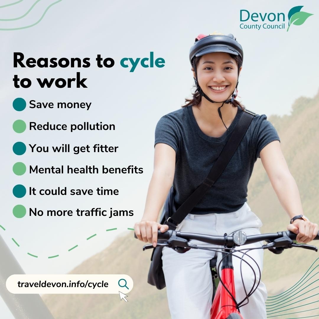DevonCC's tweet photo. π² It's the last week of Cycle September!
Why not swap the car for a bike this week? Youβll save money every time you commute and you'll help reduce your carbon footprint.
#CycleDevon https://t.co/Y8g7UbL5ez