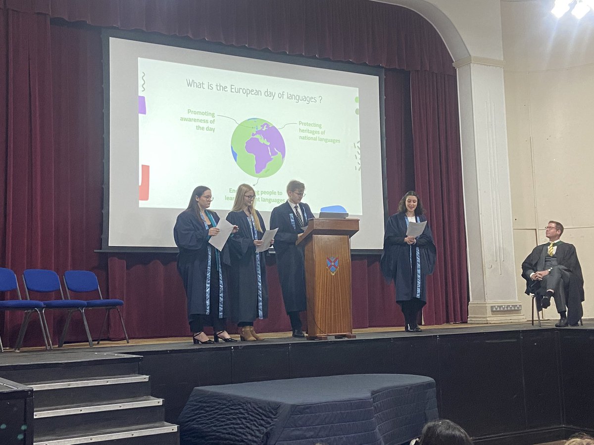 tettcoll_mfl's tweet photo. HAPPY EUROPEAN DAY OF LANGUAGES from the MFL Department! We kicked off this morning with an amazing assembly led our 6th formers and then at lunchtime our catering team are providing European-themed food. #EuropeanDayofLanguages #mfltwitterati #JourneeEuropeenneDesLangues https://t.co/dZBA1QXKhJ