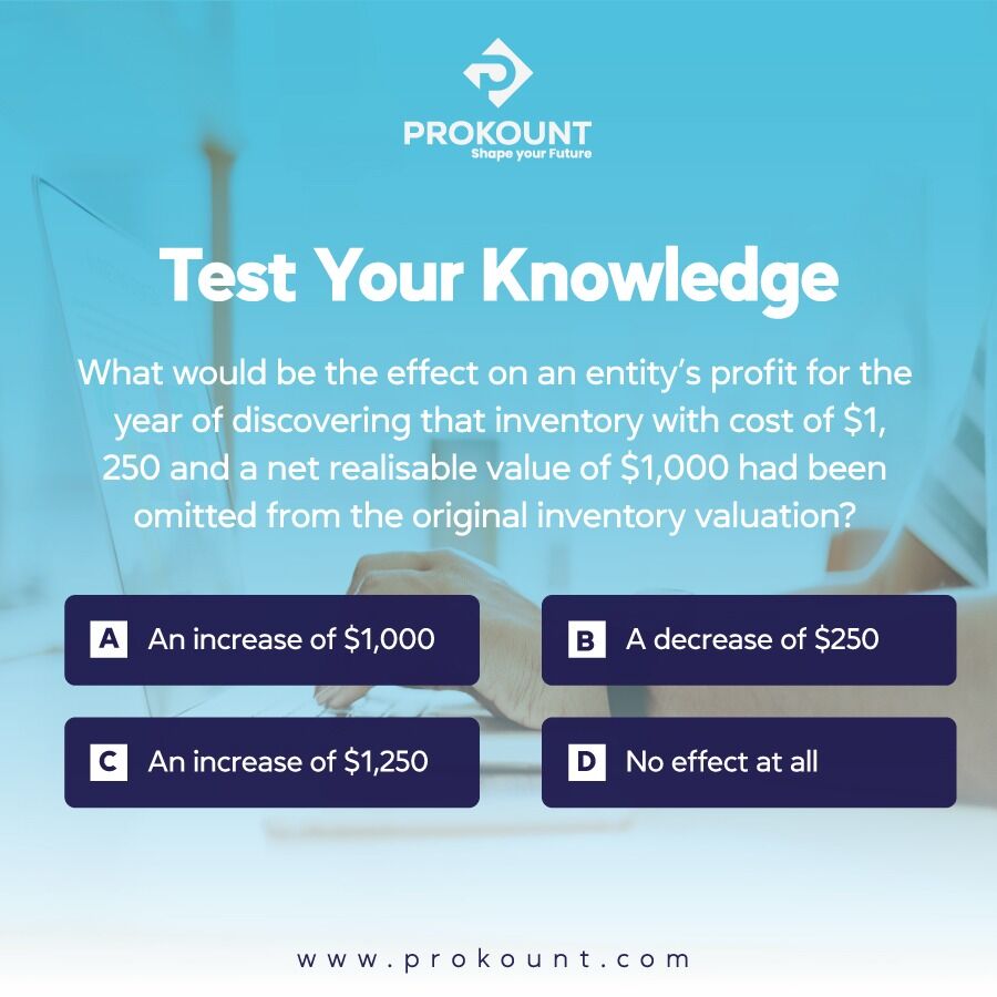 prokount's tweet photo. Let's Test your Knowledge 

 #Examtips #accaexamstips  #Qualification #Accounting #Accounts #Prokount #Online #Learning #Solution #ACCA #ACCAPakistan #Elearning #FutureAhead #StayConnectedWithUs #Professional #Courses   #ACCAGlobal #selfstudy #Revisionpack  #exams #papers #online https://t.co/6BFpldAUOv
