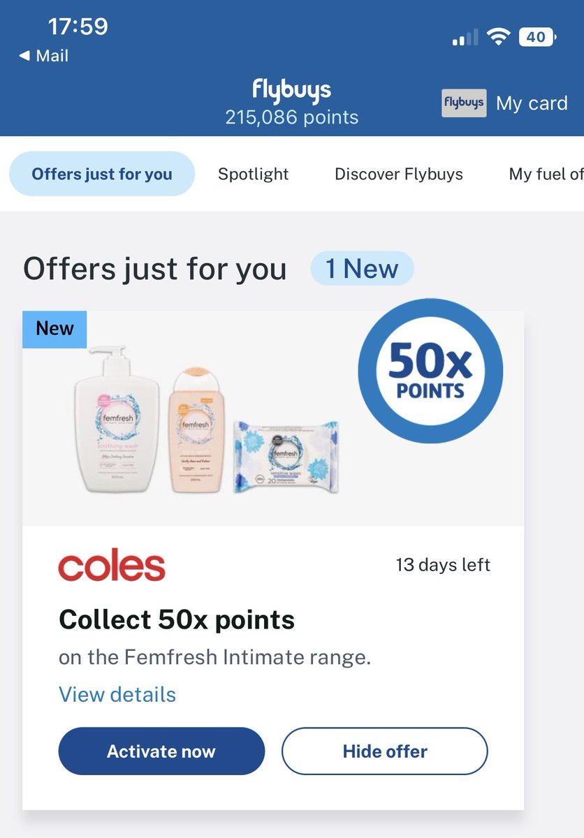 dan_djd's tweet photo. How did they know ? #flybuys #coles https://t.co/M0setXTl5V