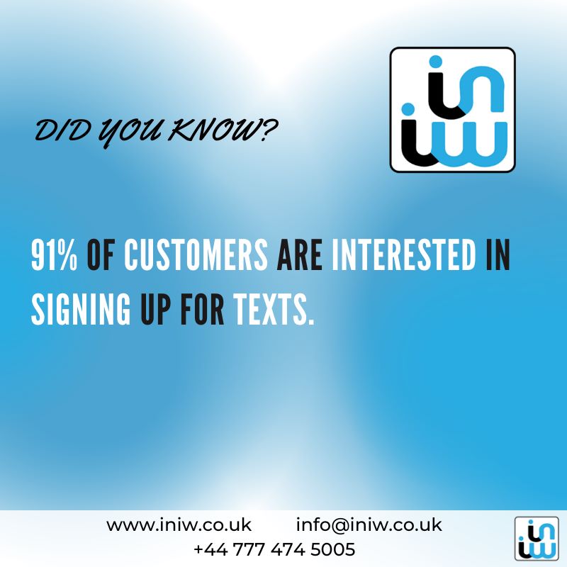 INeedIWant1's tweet photo. While nearly all customers surveyed said they would sign up to receive texts from brands, over half of them said they have already done so. 

To know more about our services just click on the 
link below👇 

https://t.co/AVQWmMa5Q6 https://t.co/ezZwlykvzQ