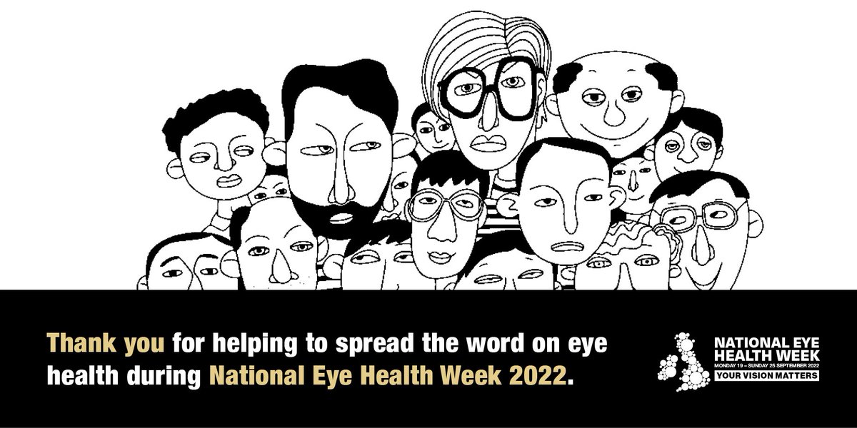 Thank you for joining us and helping to spread the word on eye health during #EyeWeek. Because… #VisionMatters.