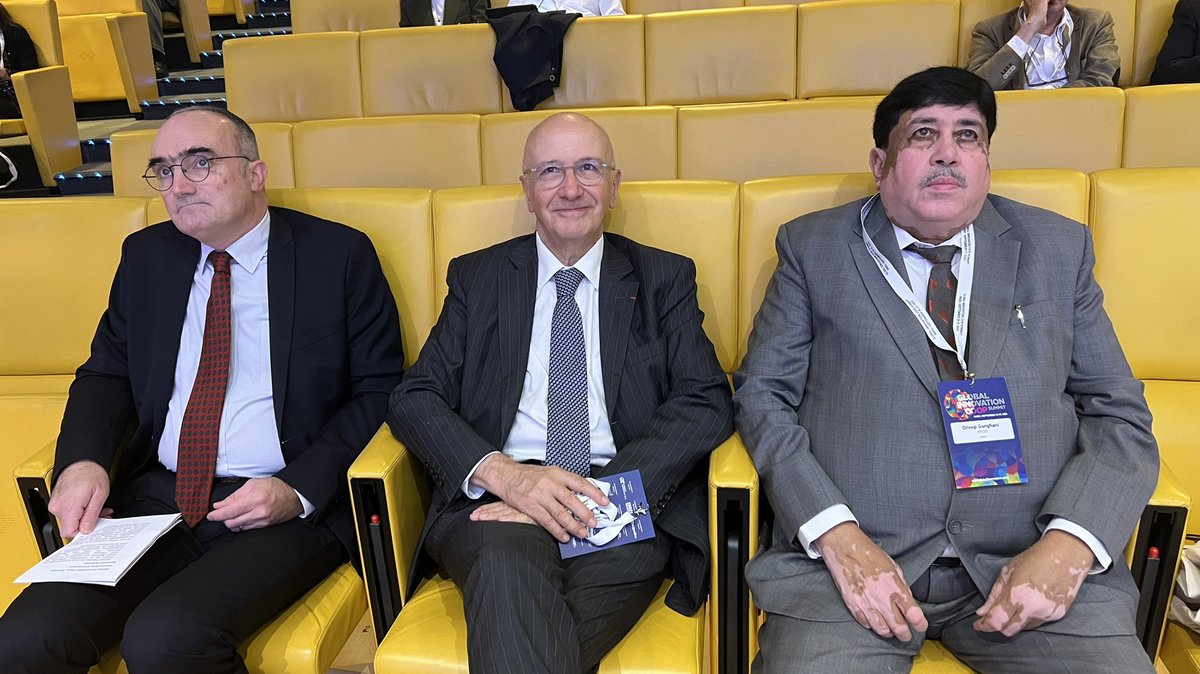 Dileep_Sanghani's tweet photo. With Mr. Jean- Louis Bancel, co- Founder #GICS23 &amp; President de Coop FR France #CoopFR and Mr. Bertrand Schaefer,
Federal Secretary at Fédération nationale du Crédit Agricole, France. https://t.co/9qx4cU0RuE