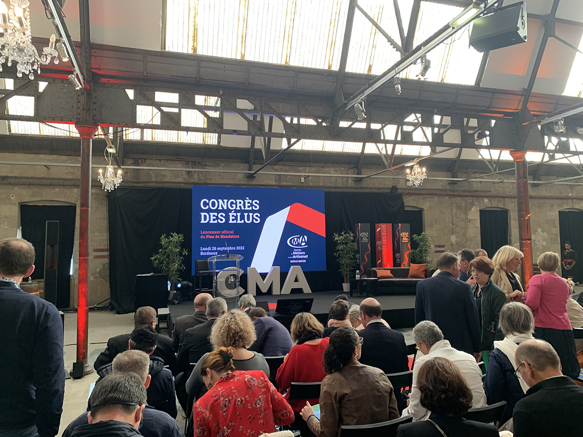 H-10 minutes avant l'ouverture du 1er Congrès des élus et membres associés de la CMA Nouvelle-Aquitaine à Bordeaux #CMA #nouvelleaquitaine