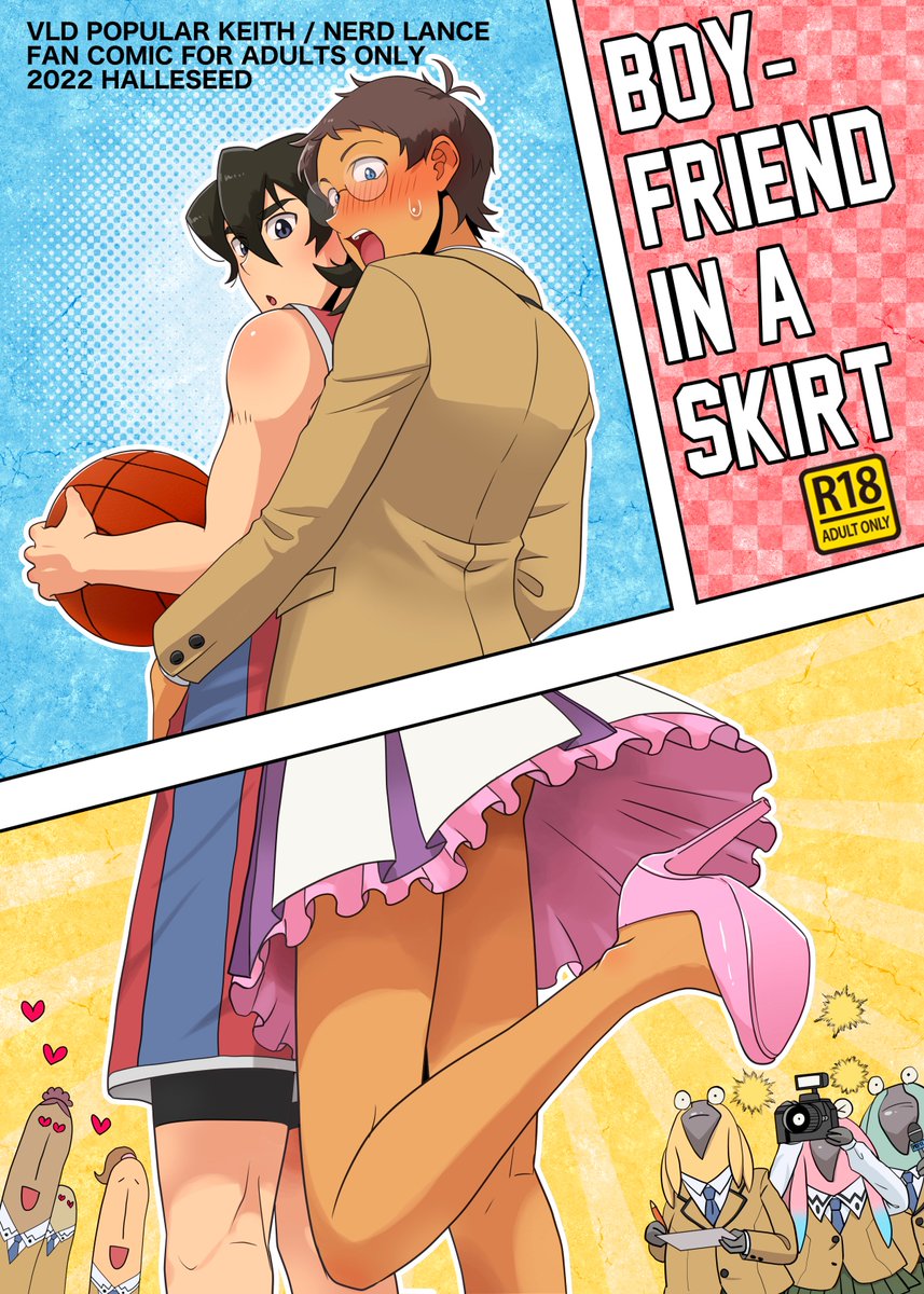 halleseed_jp's tweet photo. New comic is now available on Patreon!
It's about popular Keith (top)  and nerd Lance (bottom). Romelle and Pidge put a skirt on Lance as a prank. Check it out!
https://t.co/ROSJG73MgH https://t.co/0B5T3TAlHj