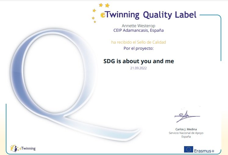 Por fin llegó el sello de calidad etwinning!