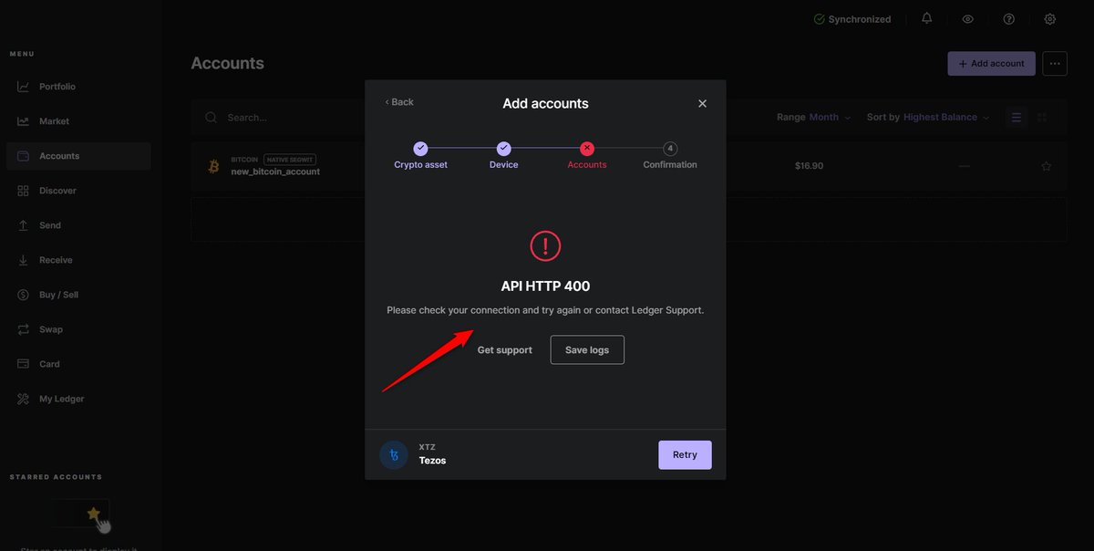 Ledger_Support's tweet photo. 📢Attention #tezos $XTZ users!

Ledger Live is experiencing temporary sync issues with the @tezos network 🚧

Your funds are safe, we're working on a fix 👷‍♂️🔧

In the meantime, you can safely manage your account via Temple:
https://t.co/EDczJzb63Q

Stay tuned for updates 🔊 https://t.co/N3qenNpi8N