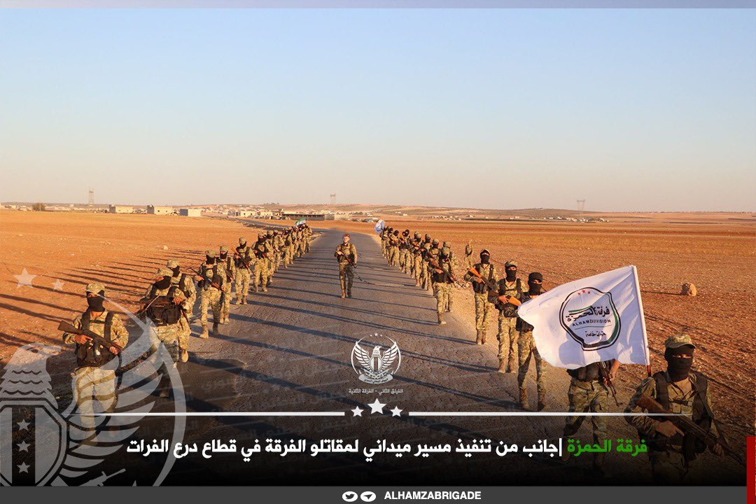 alhamza_brigade's tweet photo. #الجيش_الوطني_السوري 
#الفيلق_الثاني_الفرقة_الثانية 
 #فرقة_الحمزة_قوات_خاصة
جانب من تنفيذ مسير ميداني لمقاتلو الفرقة في قطاع درع الفرات https://t.co/WbDuXLAf2v