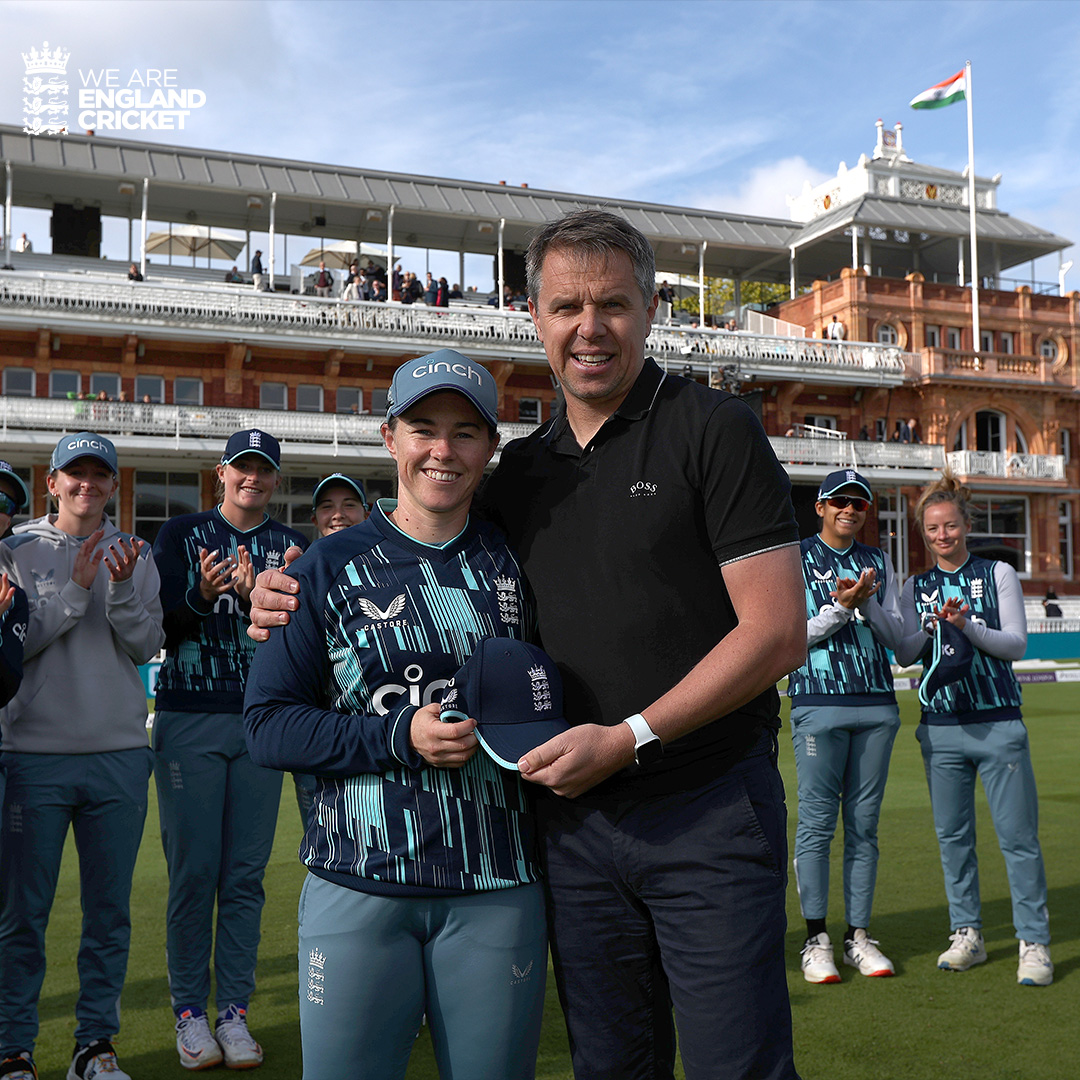 Congratulations @Tammy_Beaumont on playing your 100th ODI at Lord's on Saturday! 👏 https://t.co/TF2oq51IwI