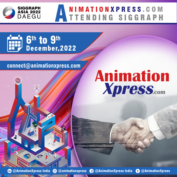 AnimationXpress's tweet photo. Meet India's largest provider of #animation #VFX #comics #gaming & #technologicalservices@AnimationXpress at #SIGGRAPHAsia2022! #Studios #OTTPlatform #Broadcasters #AdAgency #Institutes #TechCompanies #Artists #Producers #AnimationXpress #Awards #Summit https://t.co/xRvWqnOmR7