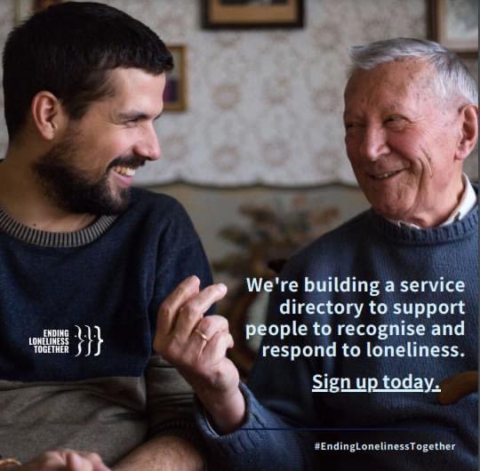 EndLonelinessAU's tweet photo. We're building a service directory to support people to recognise and respond to loneliness. Sign up today at https://t.co/lxycXKwuuM
#endinglonelinesstogether🧡 #supportservices #servicedirectory https://t.co/lCQKvwUOZ0