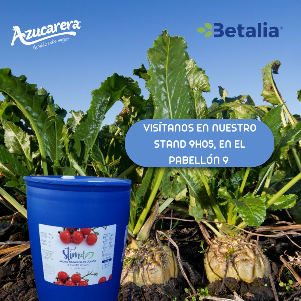 FruitAttraction's tweet photo. @BetaliaES @AzucareraES @BetaliaES, a brand belonging to @AzucareraES, will present in #FruitAttraction22 Stimel, a liquid organic fertilizer rich in humic extract and organic matter to achieve efficient crops. 

Discover more exhibitors here ➡ https://t.co/rGVZOKY22P

#ProudToBeFA https://t.co/4M7cov1vkR