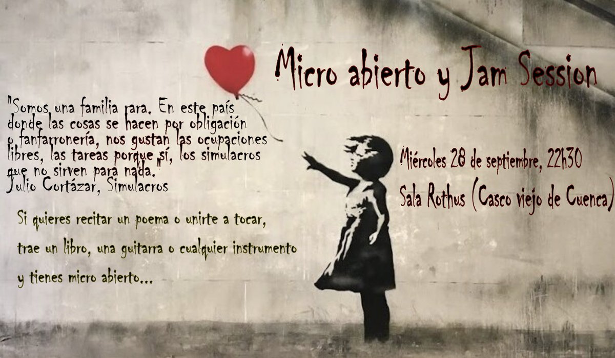 FcomUCLM's tweet photo. Dos actividades para este miércoles #conferencia y #musica #jamsesion https://t.co/QHximDlHRT