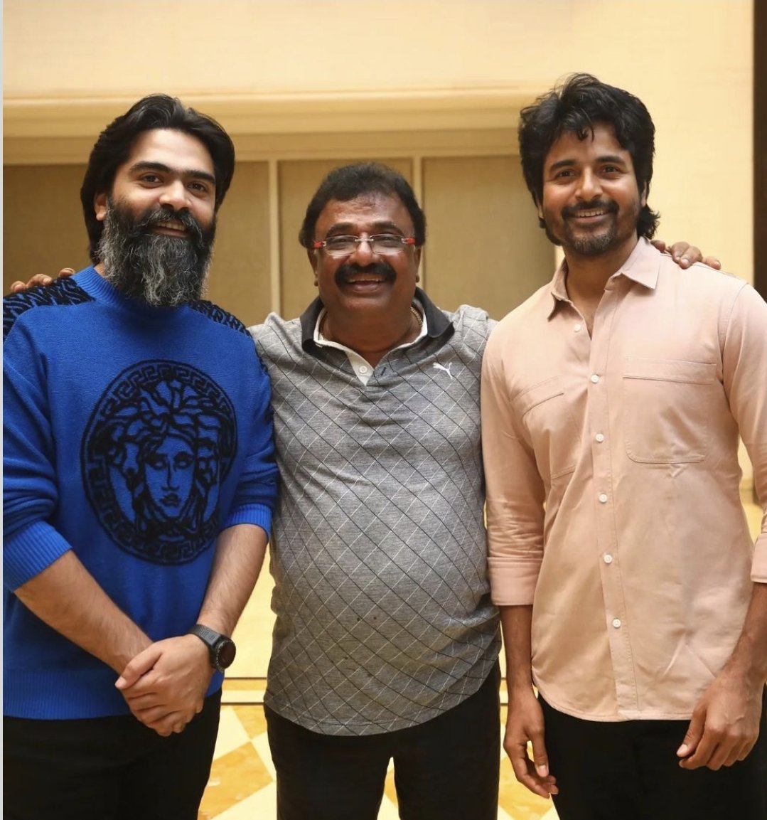 APVMaran's tweet photo. #VTKSuccessMeet @vtvganeshoff @SilambarasanTR_ @Siva_Kartikeyan 
#Vettaimannan team... https://t.co/xSk9kXWmhq