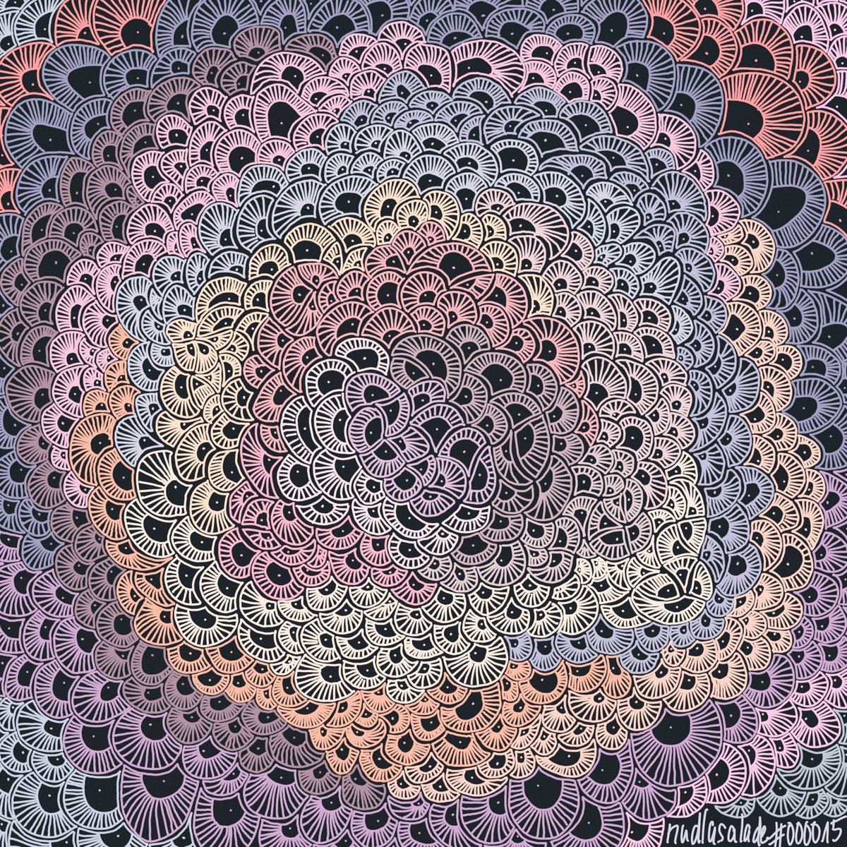 Nudlasalade's tweet photo. Swarming
nudlasalade #000015 - Black Collection
3543x3543
Digital drawing by hand.
5/5 for 2xtz
https://t.co/UAtkwK3MHa
#xft #cleannft #pattern #NFTsales #nft #2xtz https://t.co/kV1C8OiXQj