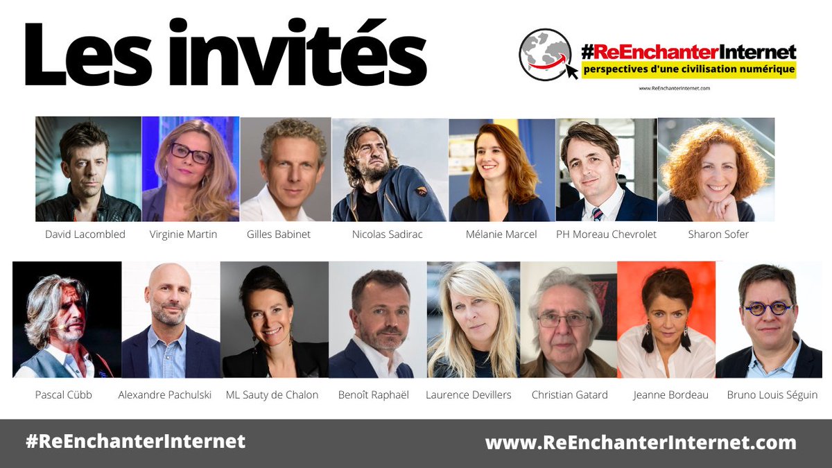 ReEnchanter Internet 🎙📽 🎧🌍🤖 (@re_enchanter) on Twitter photo L'aventure📽️ #ReEnchanterInternet existe grâce à la confiance de nos 1rs invités #TCDPA.
🙏🎙️ <a href="/apachulski/">Alexandre Pachulski</a>, <a href="/mlsauty/">sauty de chalon</a>, <a href="/ChristianGatard/">Christian Gatard</a>, <a href="/PascalCubb/">PascalCübb</a>, <a href="/SharonSofer/">☆ Sharon ☆</a>, <a href="/lau_devil/">Laurence Devillers</a>, <a href="/NSadirac/">NicolasSADIRAC</a>, <a href="/JeanneBordeau/">Jeanne Bordeau</a>, <a href="/david_lacombled/">david lacombled</a>, <a href="/VirginieMartin_/">Pr. Virginie Martin</a>, <a href="/babgi/">Gilles Babinet</a>, <a href="/moreauchevrolet/">Ph. Moreau Chevrolet ⭐️</a>, @Melanie_Marcel L'aventure📽️ #ReEnchanterInternet existe grâce à la confiance de nos 1rs invités #TCDPA.
🙏🎙️ <a href="/apachulski/">Alexandre Pachulski</a>, <a href="/mlsauty/">sauty de chalon</a>, <a href="/ChristianGatard/">Christian Gatard</a>, <a href="/PascalCubb/">PascalCübb</a>, <a href="/SharonSofer/">☆ Sharon ☆</a>, <a href="/lau_devil/">Laurence Devillers</a>, <a href="/NSadirac/">NicolasSADIRAC</a>, <a href="/JeanneBordeau/">Jeanne Bordeau</a>, <a href="/david_lacombled/">david lacombled</a>, <a href="/VirginieMartin_/">Pr. Virginie Martin</a>, <a href="/babgi/">Gilles Babinet</a>, <a href="/moreauchevrolet/">Ph. Moreau Chevrolet ⭐️</a>, @Melanie_Marcel