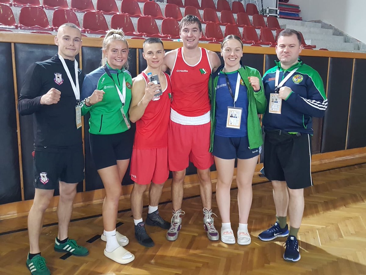 StudentSportIrl's tweet photo. A great start to the @FISU University World Cup Combat Sports with victories for Patryk Adamus and Matthew McCole over the weekend in Samsun, Turkey. 🥊 https://t.co/c3DK2u0Bs6
