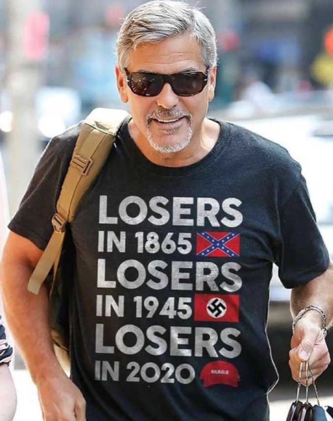 I want this T shirt! George Clooney is the man!!!!!