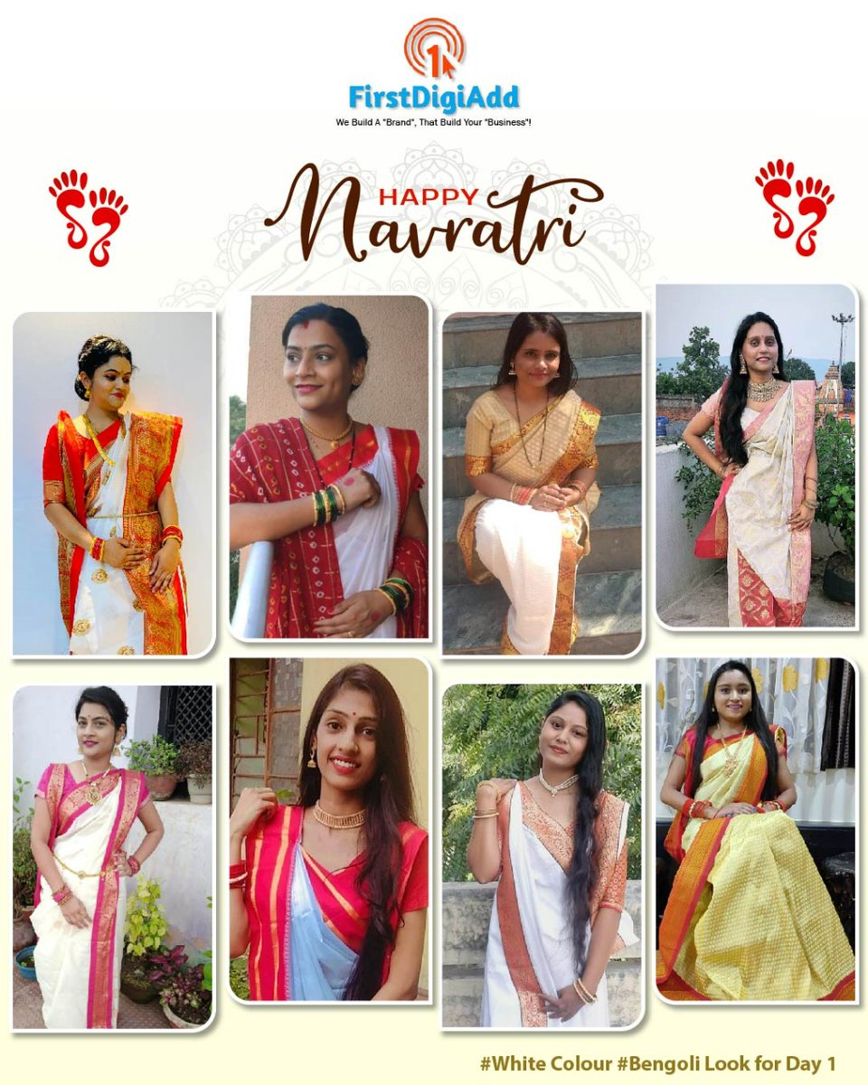 FirstDigiAdd's tweet photo. First DigiAdd Navratri dress-up challenge has been started
Our creative ladies are also well dressed up for the first day of Navratri with White color following the Bagnoli Tradition

#firstdayofnavratri #navratri #navratri2022 #Team #picturechallenge #picoftheday #FirstDigiAdd https://t.co/CtnKKbhk38