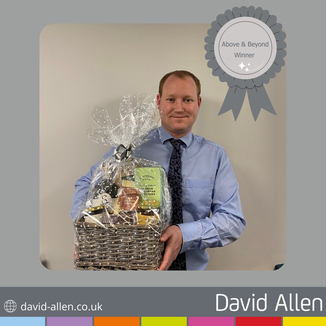 DavidAllenDA's tweet photo. We are delighted to announce our September Above and Beyond Award winner, Rob Currie.
Congratulations Rob, from all of #TeamDA for going above and beyond, we hope you enjoy your hamper!
#StaffAppreciation #OurAmazingTeam #AboveandBeyond #AboveandBeyondAwards #RewardsScheme https://t.co/6hygR5blQt