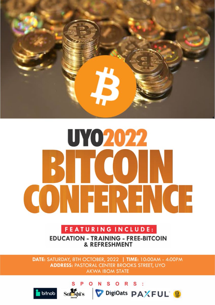don_clersam's tweet photo. PreConference #MeetUp!
Uyo 2022 #Bitcoin Conference - preconference Meet Up held on 24th September 2022.
The #conference is coming up on the 8th October 2022

#Registration for the conference is still ongoing...4000participants to take part!
Register via: https://t.co/HtkbjJJghC https://t.co/ltTYVwLBdW