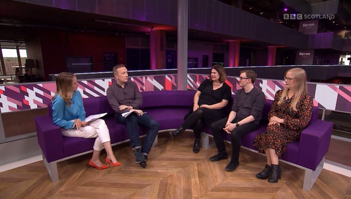 Hope Webb (@imhopewebb) on Twitter photo Happy to be back on the sofa for another #SevenDays episode on <a href="/BBCScotland/">BBC Scotland</a> last night.
We talked the mini-budget, Russia, queue-jumping and music nostalgia.
Thanks to our panel <a href="/shonacraven/">Shona Craven</a>, <a href="/EuanBlockley/">Euan Blockley</a> and <a href="/siobhanhmathers/">Siobhan Mathers</a>.
Watch here 👉🏼 bbc.co.uk/iplayer/episod… Happy to be back on the sofa for another #SevenDays episode on <a href="/BBCScotland/">BBC Scotland</a> last night.
We talked the mini-budget, Russia, queue-jumping and music nostalgia.
Thanks to our panel <a href="/shonacraven/">Shona Craven</a>, <a href="/EuanBlockley/">Euan Blockley</a> and <a href="/siobhanhmathers/">Siobhan Mathers</a>.
Watch here 👉🏼 bbc.co.uk/iplayer/episod…