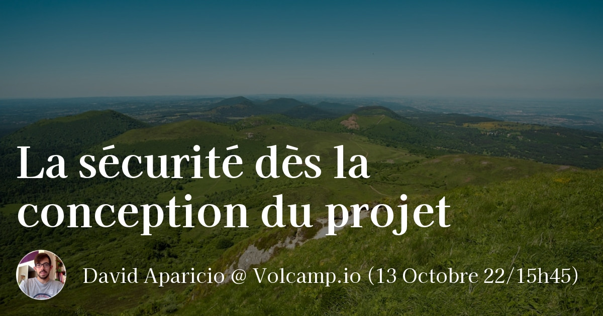 dadideo's tweet image. Dans 3 semaines, après l&apos;article dans le tout dernier HS Numéro 8 de #Programmez! @progmag / Spécial Été,
je donnerai un talk à @VolcampIO sur ce sujet #VolcampIO
Image #OpenGraph générée @GenerateBanners @thibpat #SécuritéDèsLaConception #SecurityByDesign #CyberMonth #CyberMois