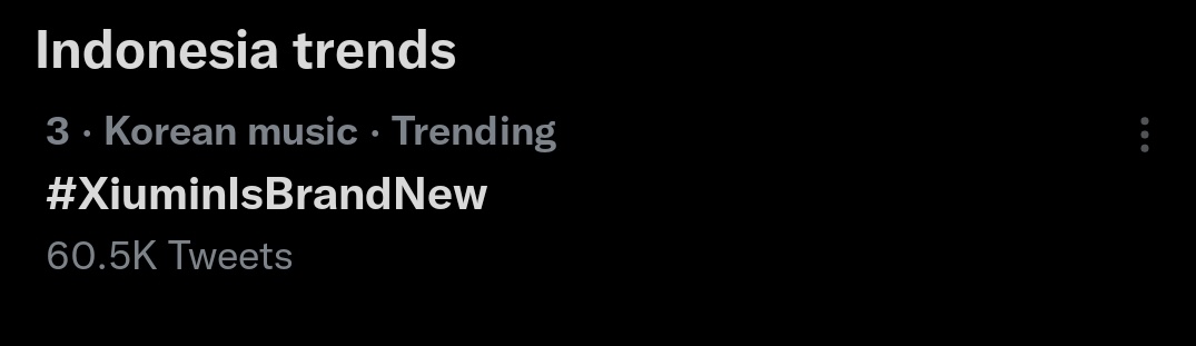 🌐 Worldwide Trends 🌐

1- #XiuminIsBrandNew 
15- Minseok

#Xiumin is trending Worldwide including Indonesia, Malaysia, Philippines and other countries

Keep Using Tags🔥
#EXO #XIUMIN_BrandNew <a href="/weareoneEXO/">EXO</a>