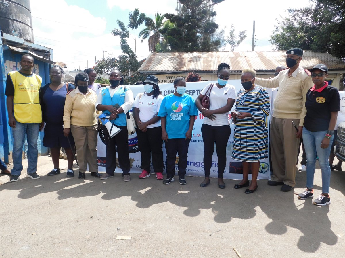 UnganoTena's tweet photo. As we mark #WCD2022, the procession commence at lungalunga chief's office. @MOH_Kenya Makadara sub county @Nairobits @triggerise @mysakenya #wcd2022 #SRH #YouthNaContraceptionKE https://t.co/FHCq8VM5yF