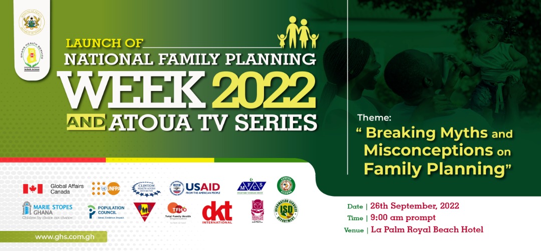 PPAGGhana's tweet photo. We are breaking myths and misconceptions on Family Planning (FP). The launch of FP Week 2022 is live.
#besafenotsorry
#srhr
#sexualhealthqualitylife https://t.co/lKQvkFPEmF