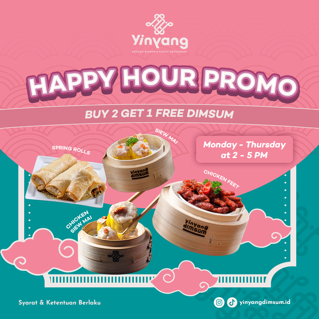 PondokIndahMall's tweet photo. ◇ FREE DIMSUM FOR EVERYONE ◇
Ready to taste #NextLevelDimsum?
Get your FREE Dimsum for every purchase of 2 Dimsum!
T&C Apply
#NextLevelDimsum by #YinYangArtisanDimsum
#NoPorkNoLard
#HalalDimsum
#DimsumJakarta https://t.co/nyxNk2GhvW