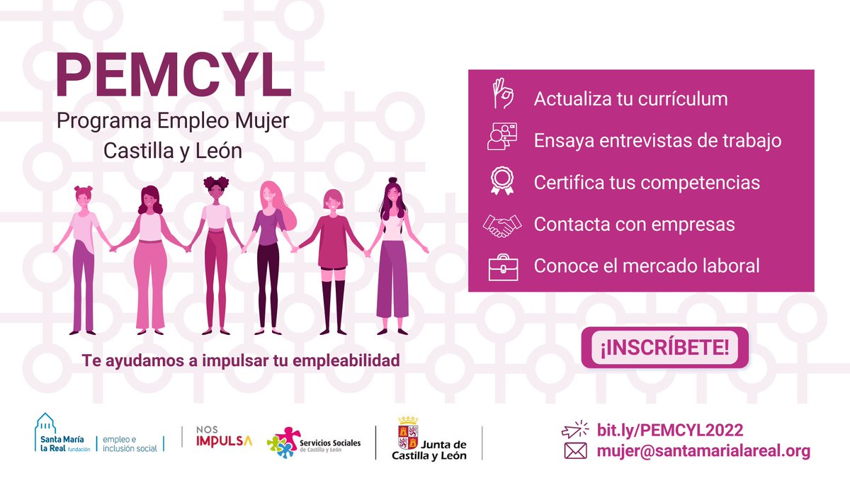 AreaEmpleoFSMLR's tweet photo. 📣🤩#BuenasNoticias🟣2⃣0⃣0⃣ #mujeres participan en el #Programa #EmpleoMujer #CastillaYLeón💼🙋‍♀️35 de ellas ya #HanEncontradoTrabajo #gracias a #PEMCYL y cuentan con #acompañamiento individualizado para garantizar la #adaptación a sus puestos de #trabajo👏 https://t.co/7KJkNOLm6g https://t.co/2vxyIgRQTn