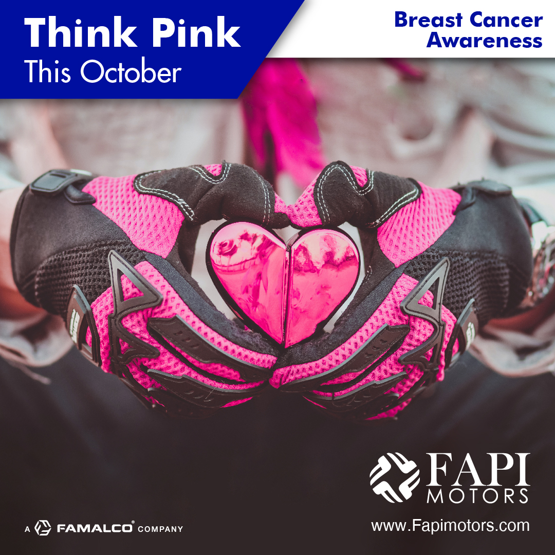 Turn the streets pink and show your support this October!

#PinkOctober #TomorrowTogether #FapiMotors #Support