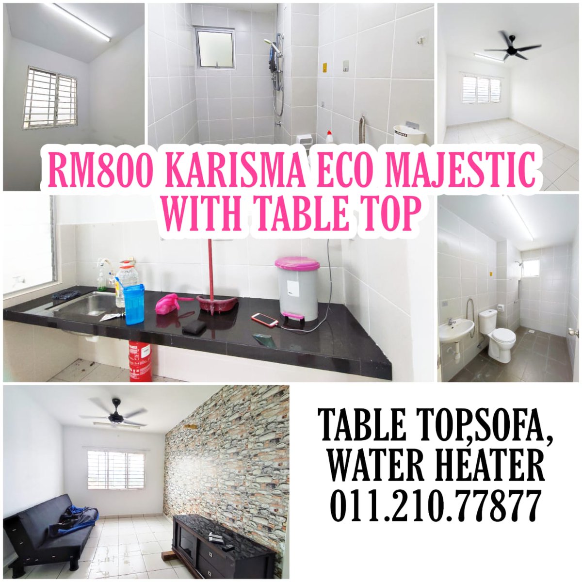 IdaHartanah's tweet photo. KARISMA ECO MAJESTIC
RM800 WITH TABLE TOP!
Well maintain unit!
(INTAKE OCTOBER)

800sqft
3rooms 2 bathrooms
TABLE TOP
TV CABINET
SOFA
FULL GRILLS
WATER HEATER
2 CARPARKS

Puan Ida 
https://t.co/uLmILxBV8o

011.210.77877 https://t.co/oHyZZ9vnpP